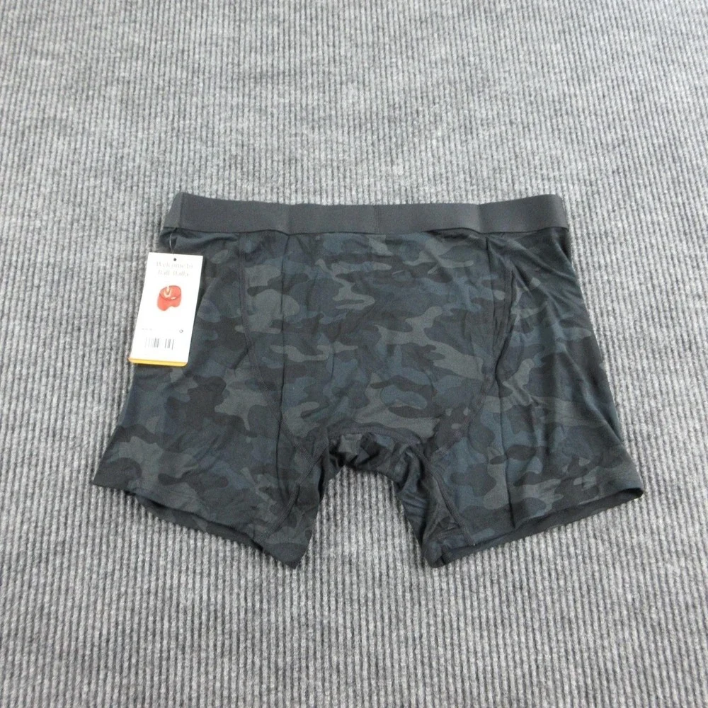 Shinesty Boxer Briefs Mens XL Black Camouflage Modal Spandex Ball Hammock NWT